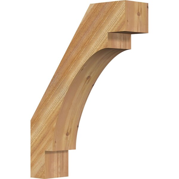 Ekena Millwork 6"W x 22"D x 30"H Merced Rough Sawn Knee Brace, Western Red Cedar BRC06X22X30MRC00RWR - main
